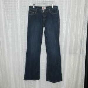 Chor Denim Dark Wash Cotton Blend Low Rise Straight Leg Jeans Women's Sz7